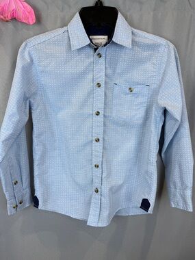 Distortion Button Down Long Sleeve Shirt- Size Small (8)